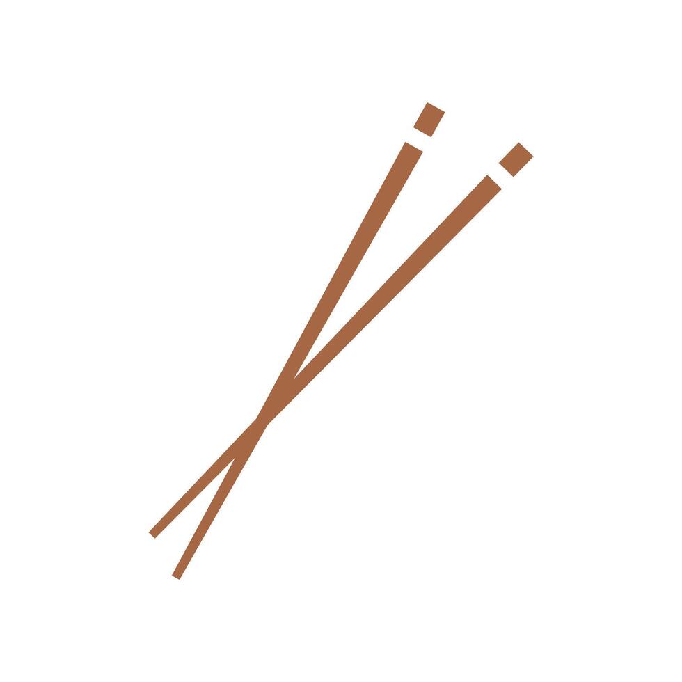 chopsticks icon logo design template vector