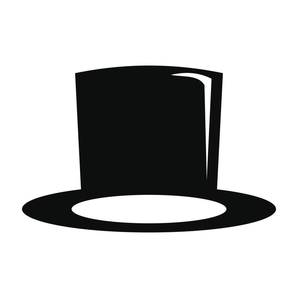 long hat icon logo design template vector