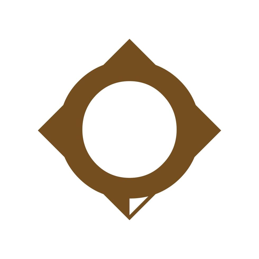 compass icon logo design template vector
