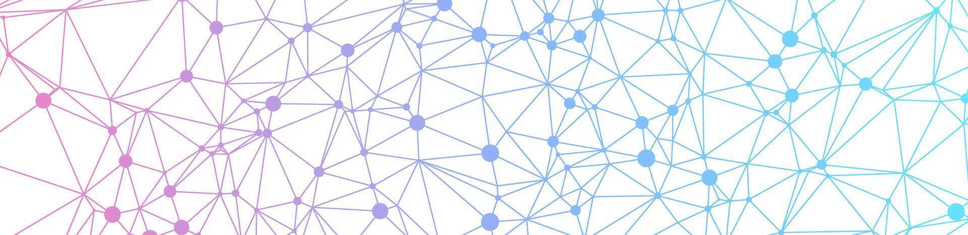 Abstract geometric background with connected dots and lines. vector