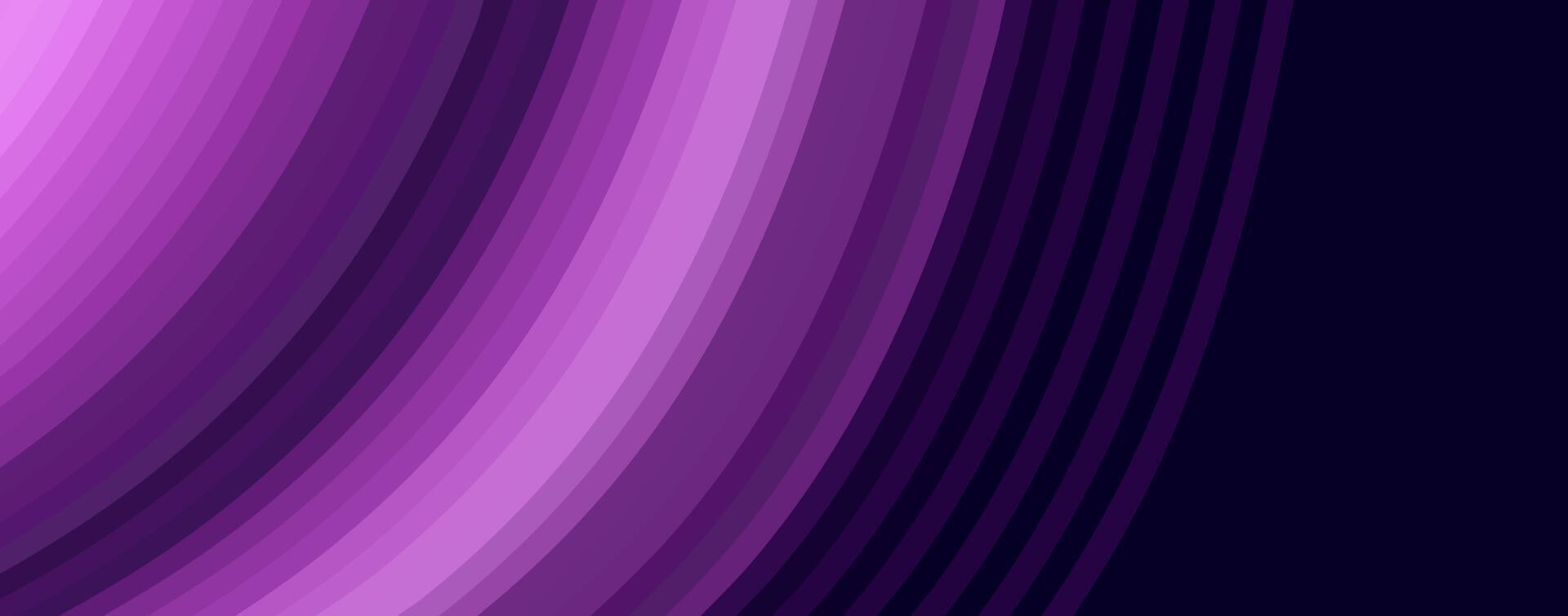 Abstract background with curved lines in shades of purple and black. vector
