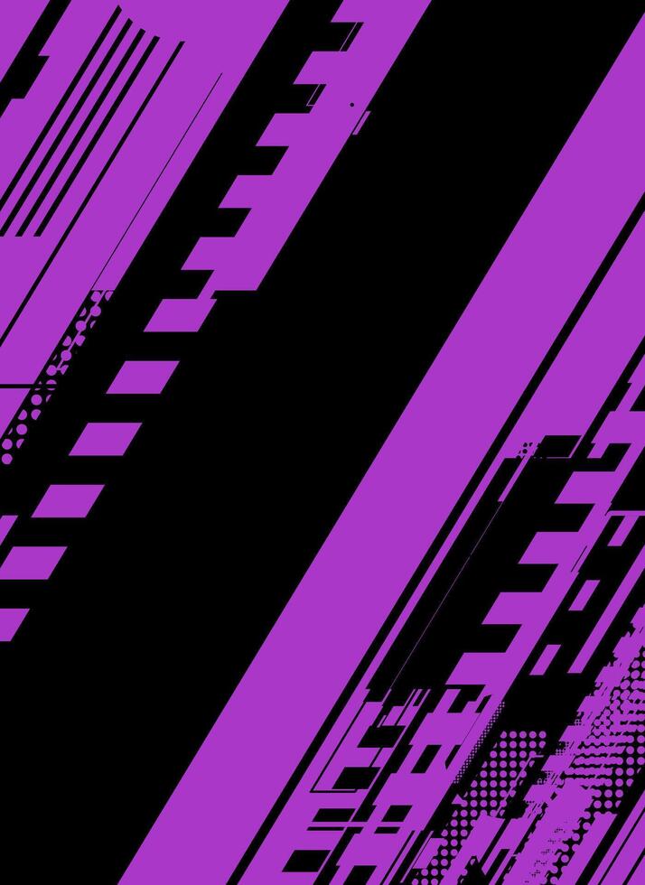 Abstract diagonal purple and black geometric pattern. vector