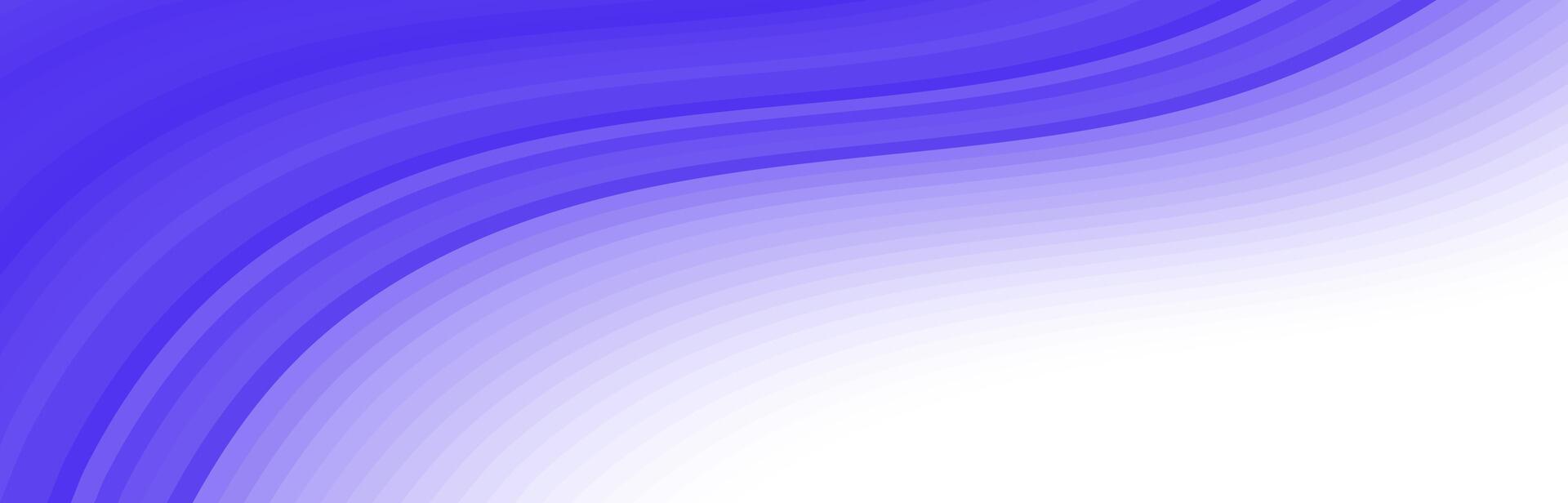 Abstract background with curved lines in shades of purple fading to white. vector