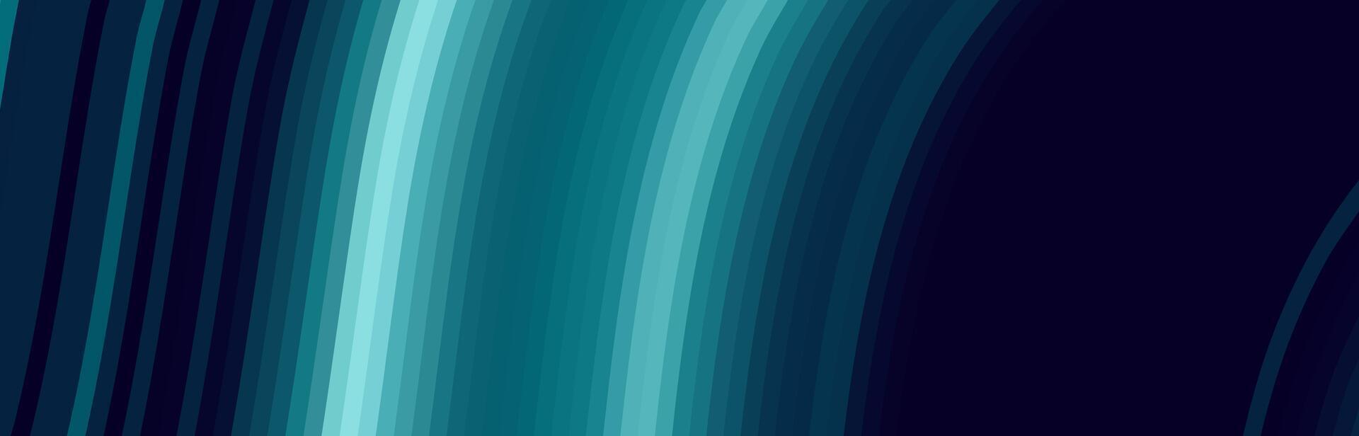 Abstract background with curved lines in blue and teal shades. vector