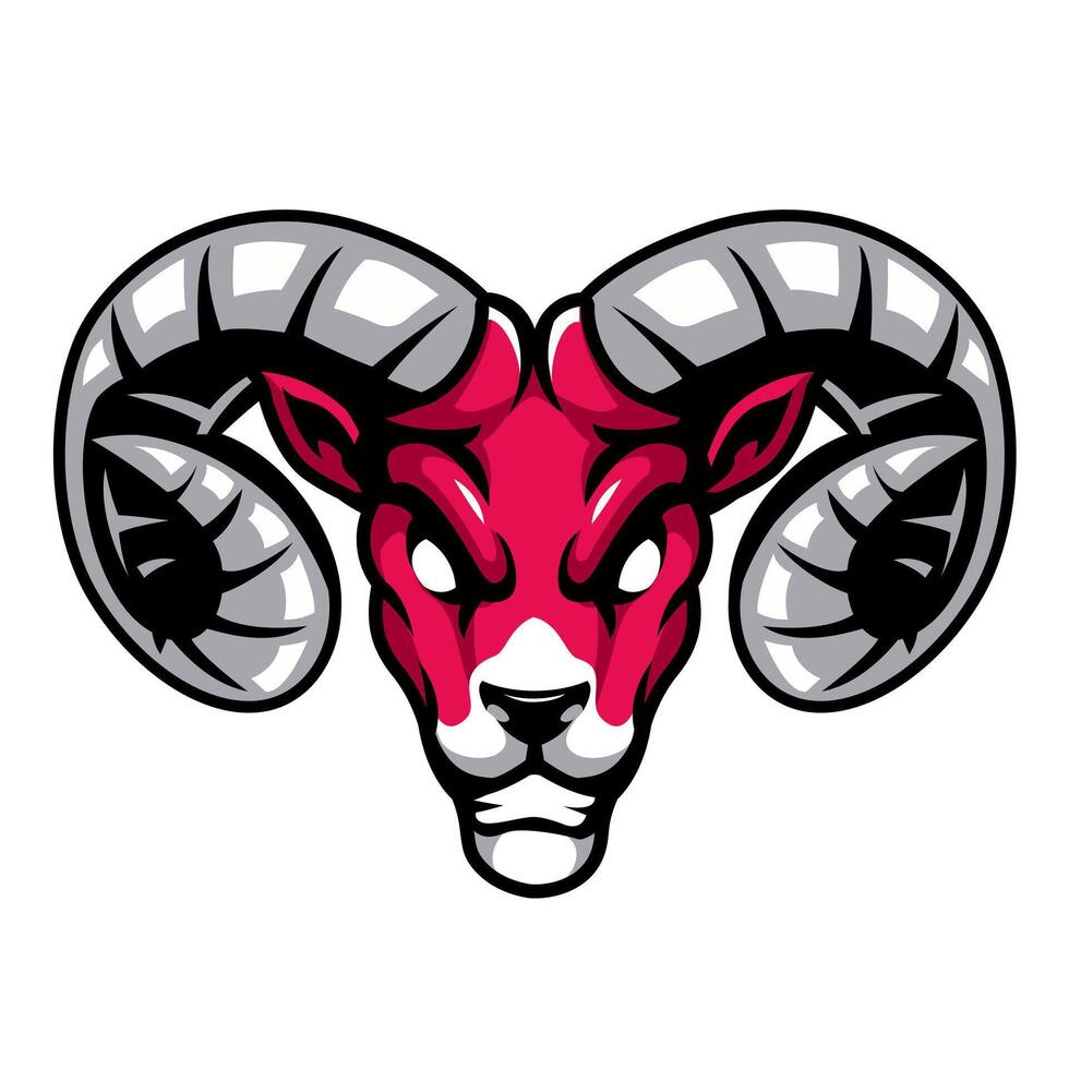 sheep goat ram lamb modern sport vector