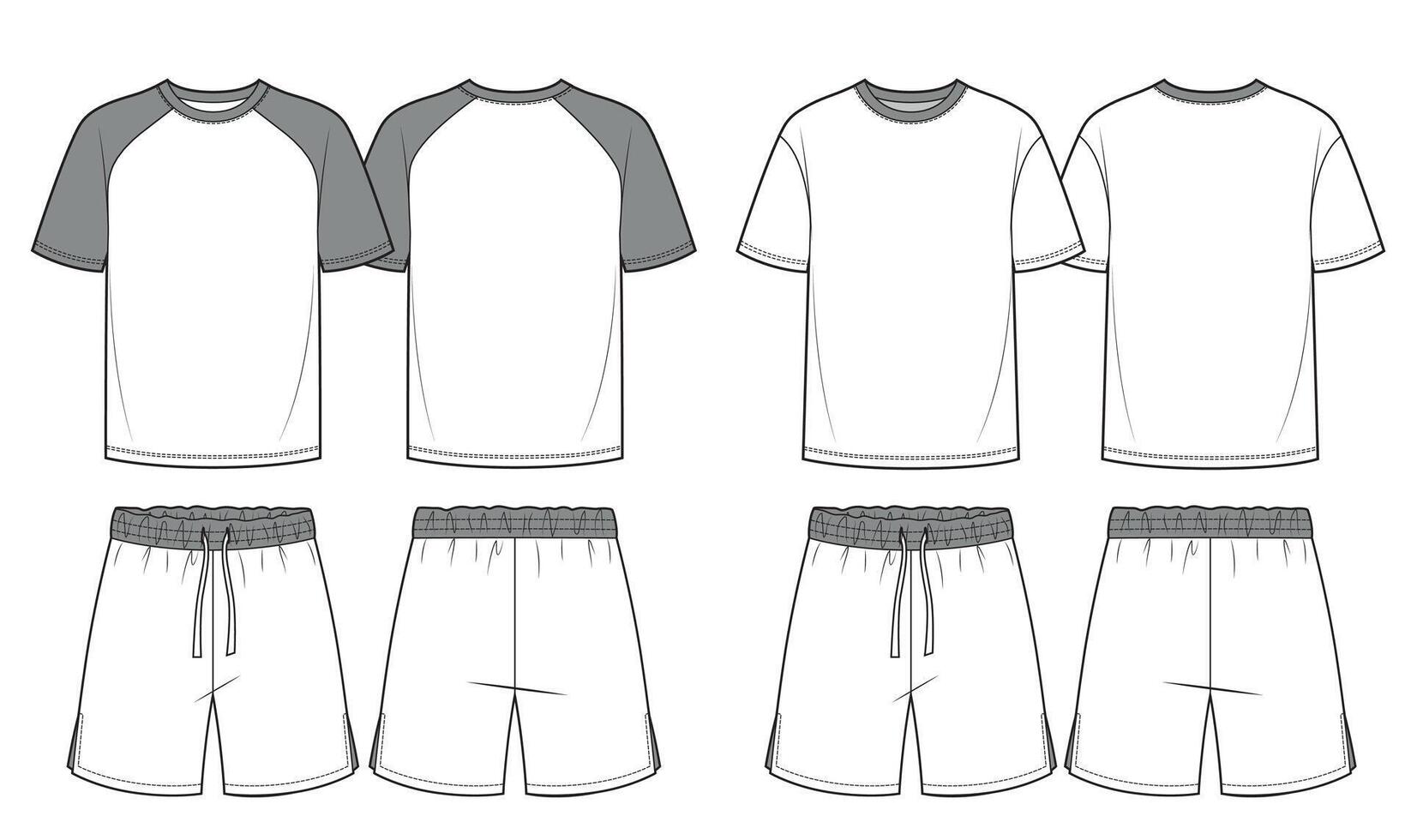 Black and white sport design jersey, football uniform vector