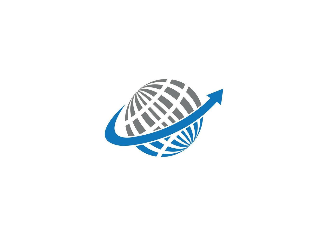 Globe logo design icon template with white background vector