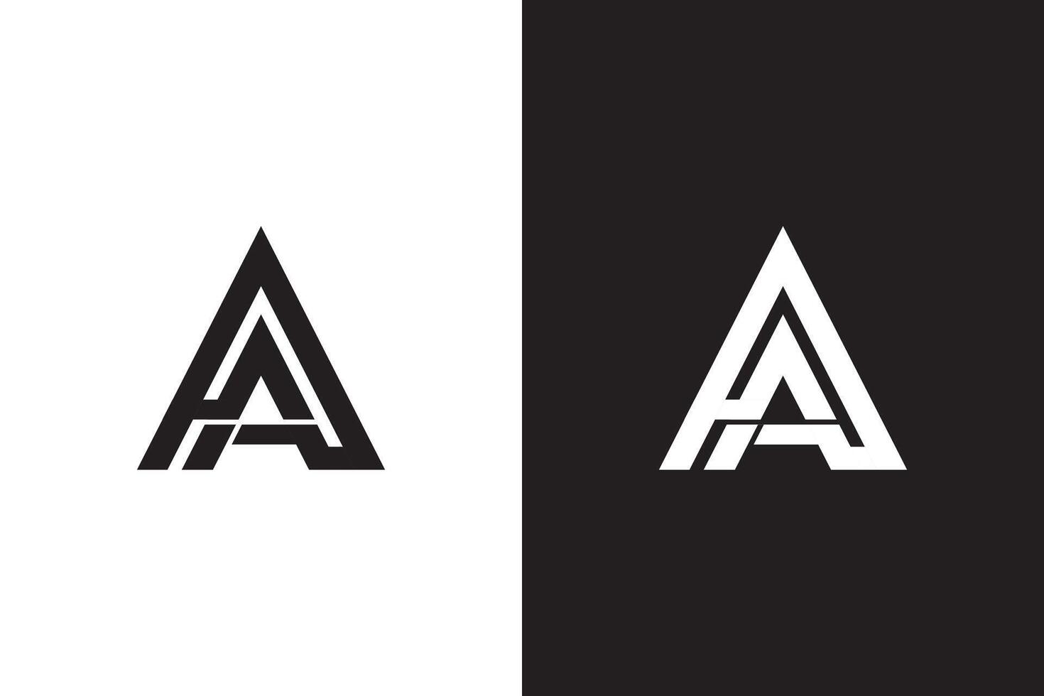 Letter A logo design. A letter logo. vector