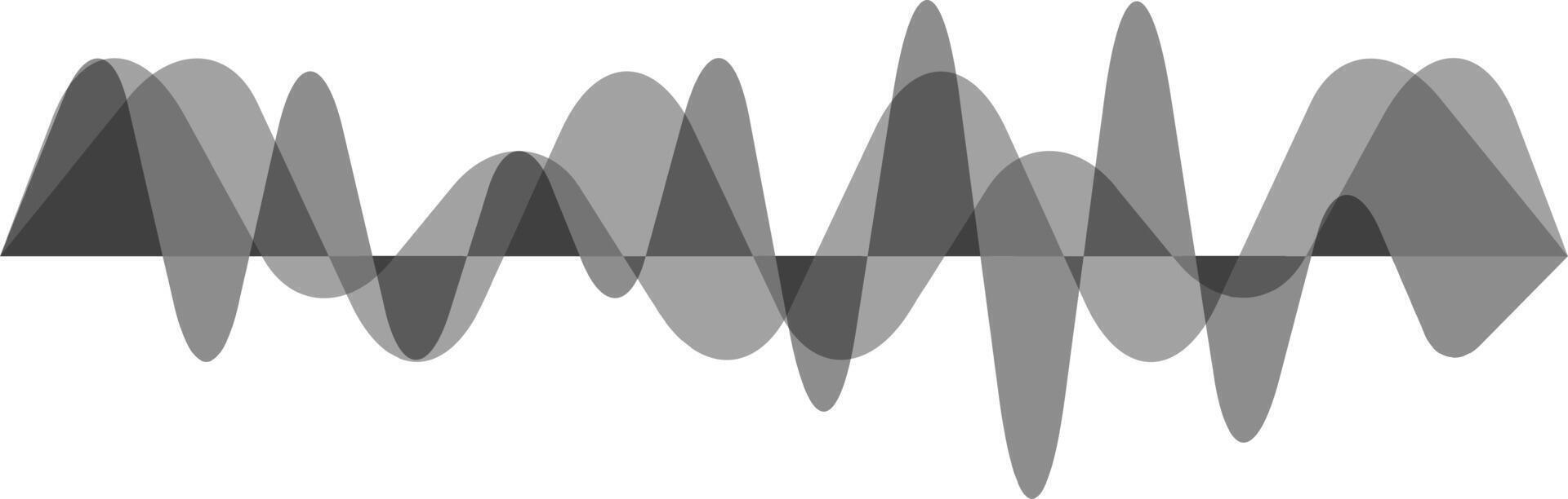 Intricate abstract sound waves on white backdrop, modern and stylish design for business use vector