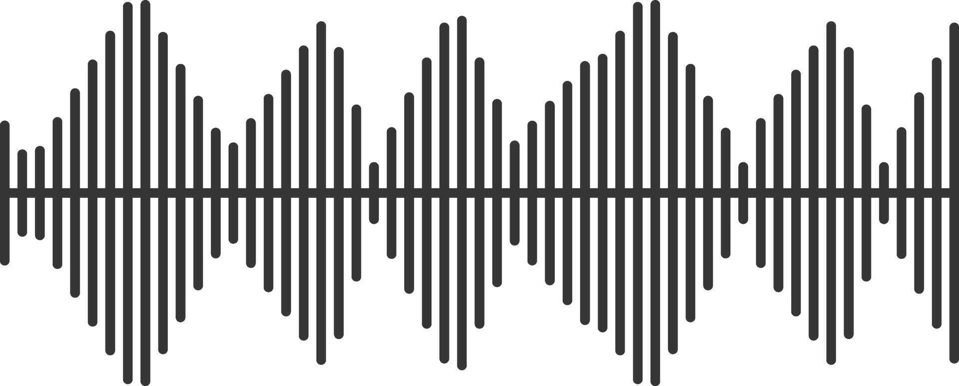 Capturing audio levels in a sleek, minimalist black and white design. Perfect for representing communication and data in modern technology vector