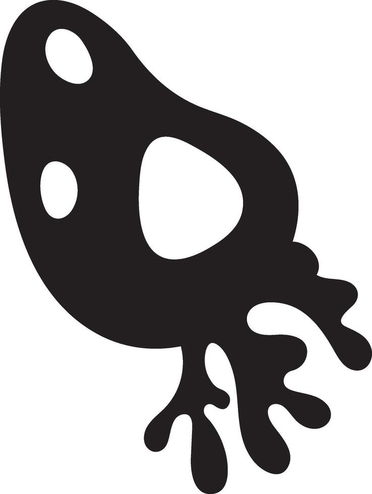 Black ink blob dripping, spreading, graphic. Ideal for representing paint, ink, fluids, abstract, and creative concepts vector