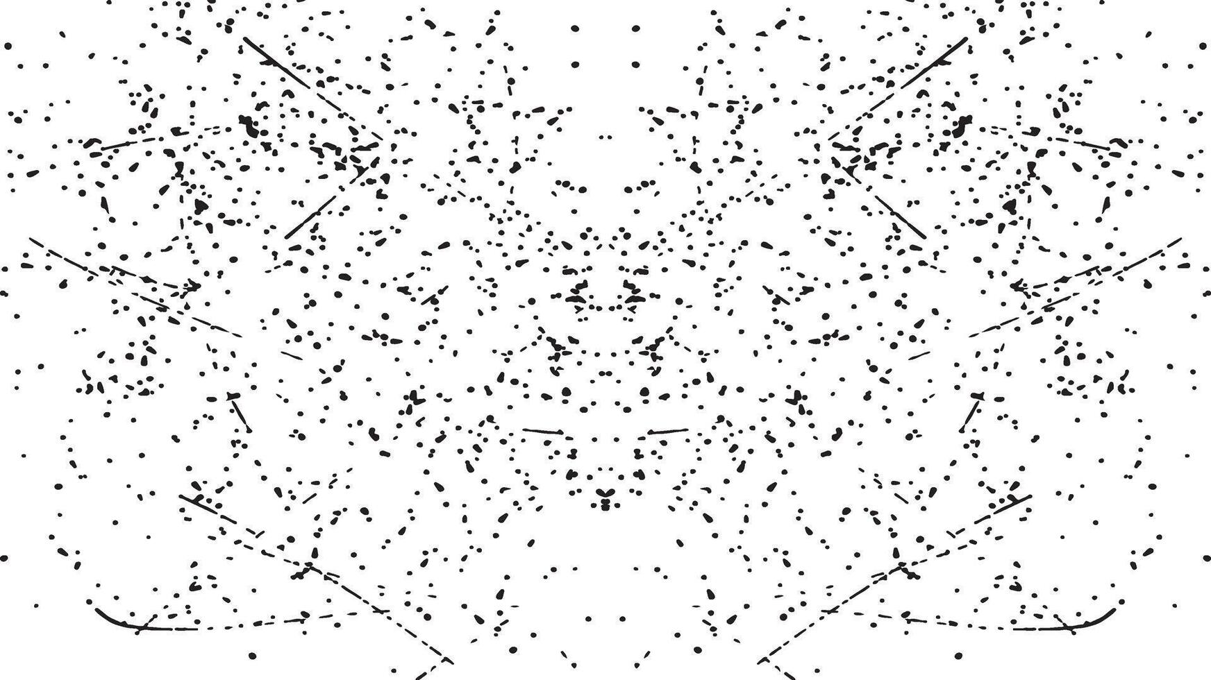A black and white drawing of a person with many dots vector