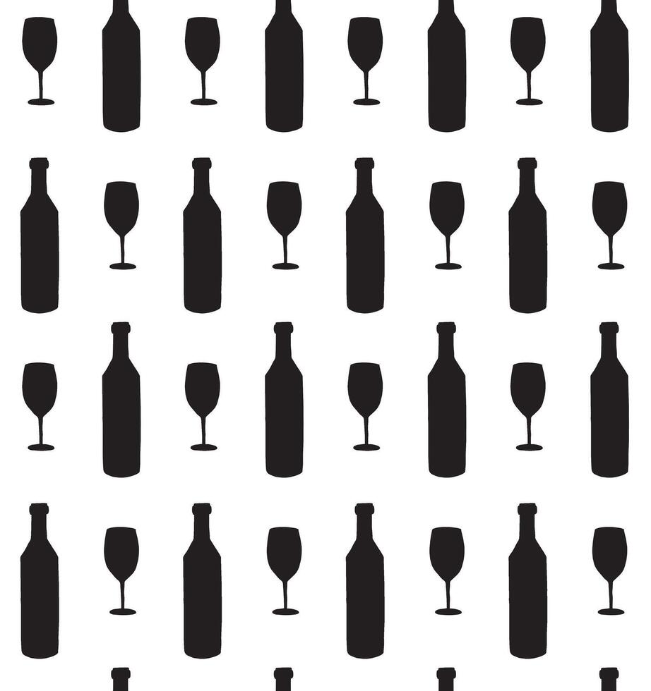 Pattern of wine vector
