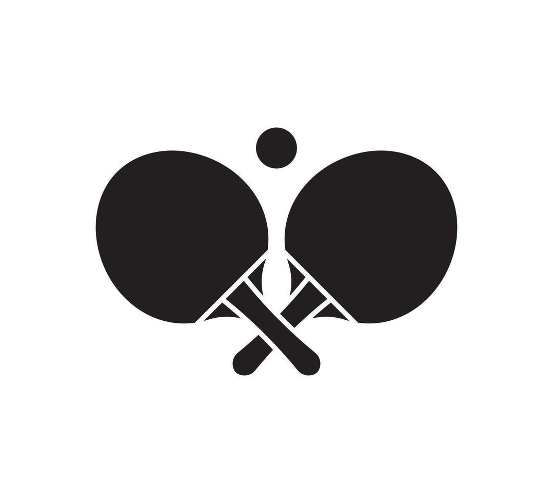 Ping pong table tennis sport icon vector