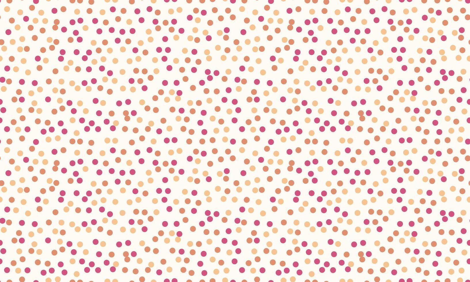 Geometric polka dot pattern with colorful spots, perfect for seamless wallpaper, textile prints, and modern poster backgrounds with an abstract touch. vector