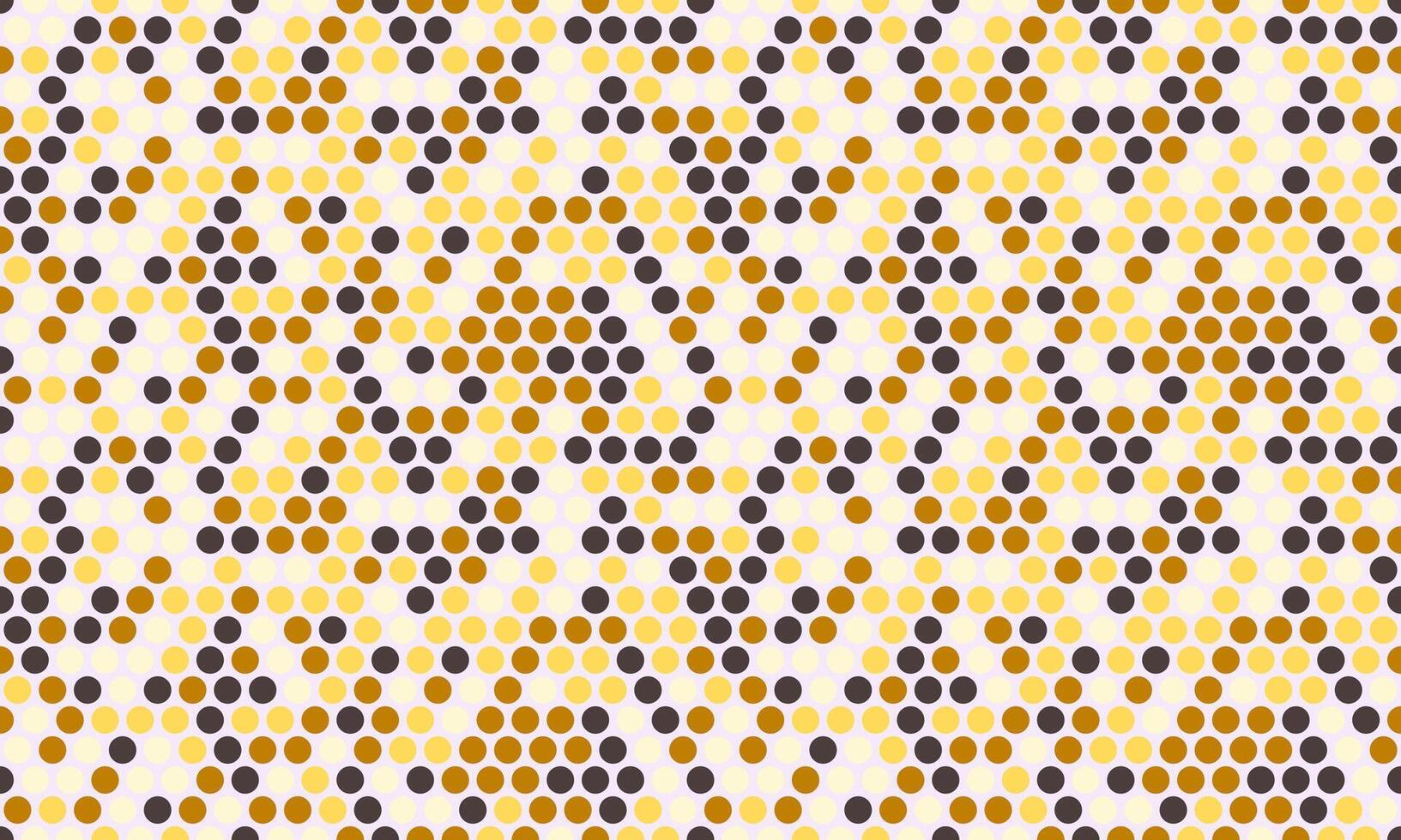 Round dotted pattern with geometric simplicity. Ideal for textile fabrics, wallpaper, or poster prints. Abstract design for seamless backgrounds. vector