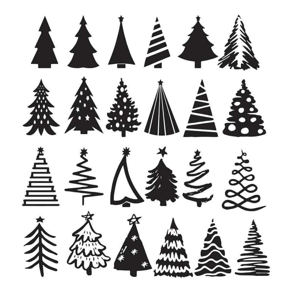 Christmas tree icon vector