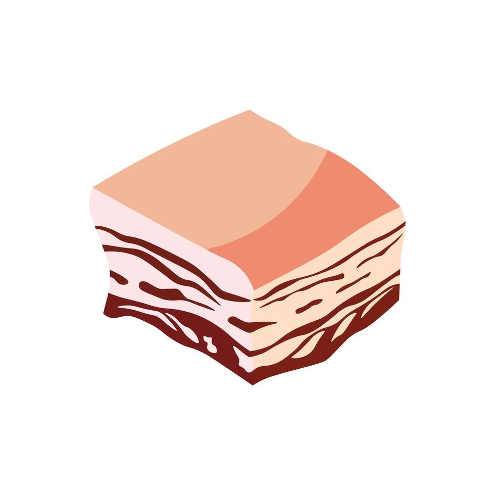 pieces of meat illustration vector