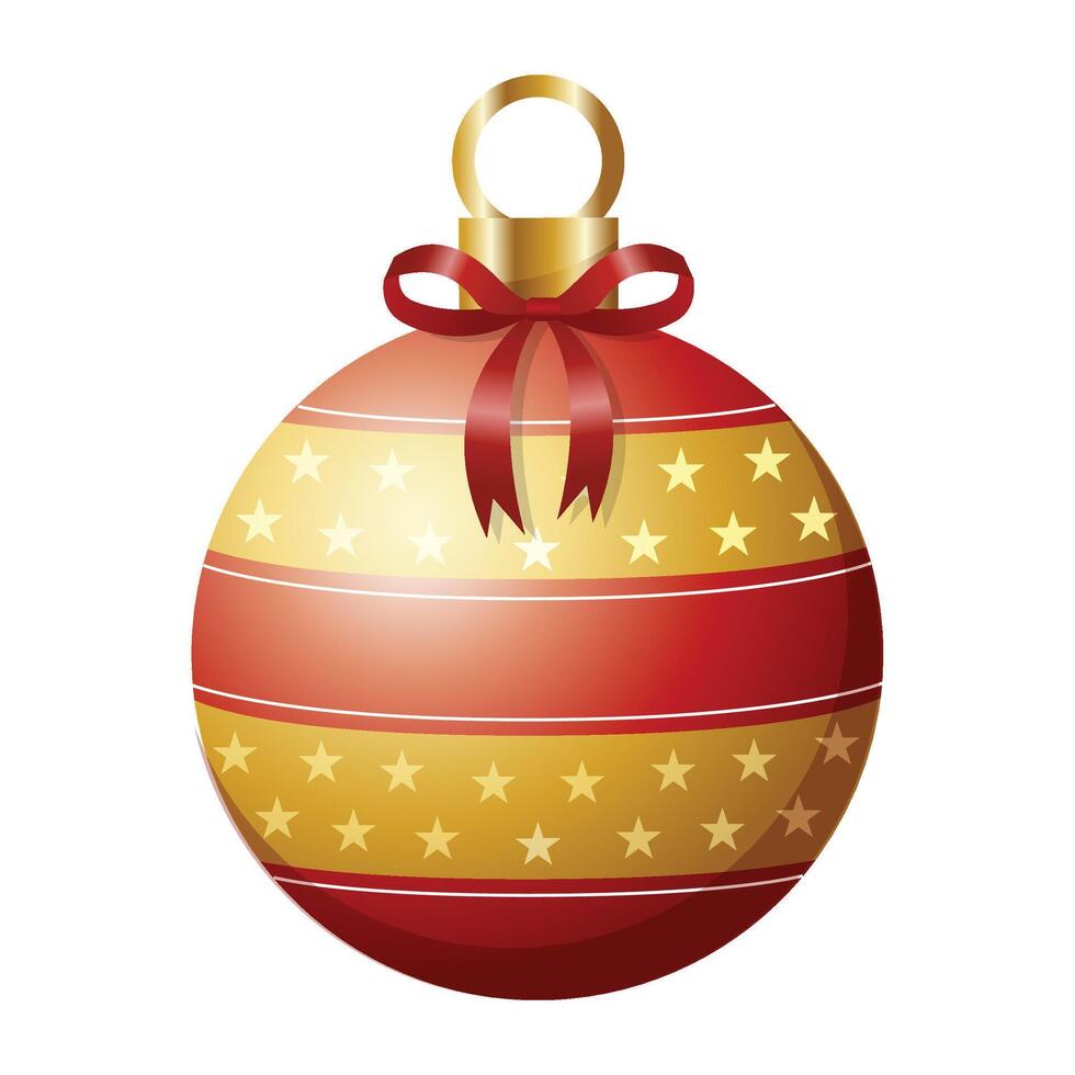 christmas balls isolated on the white background vector