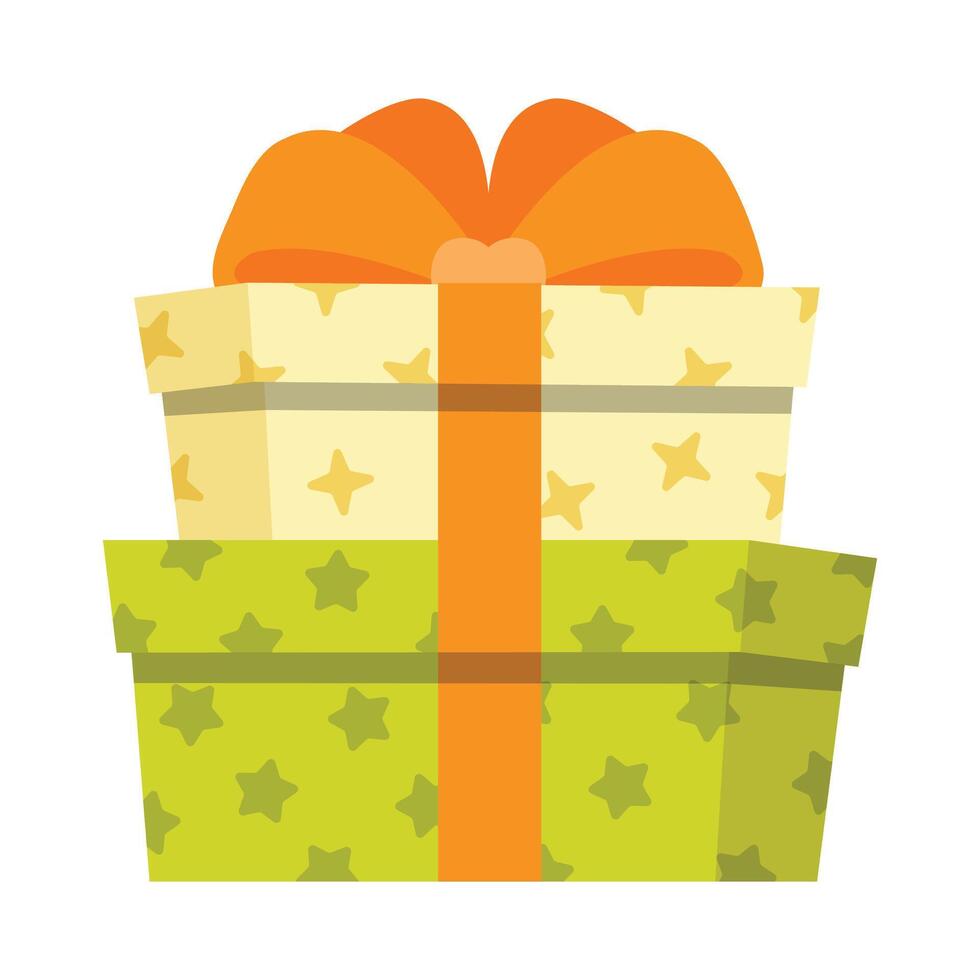 Hand drawn gift boxes illustration on white background vector