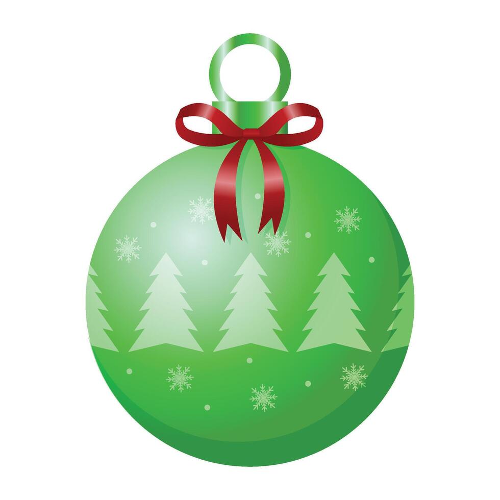 christmas balls isolated on white background vector