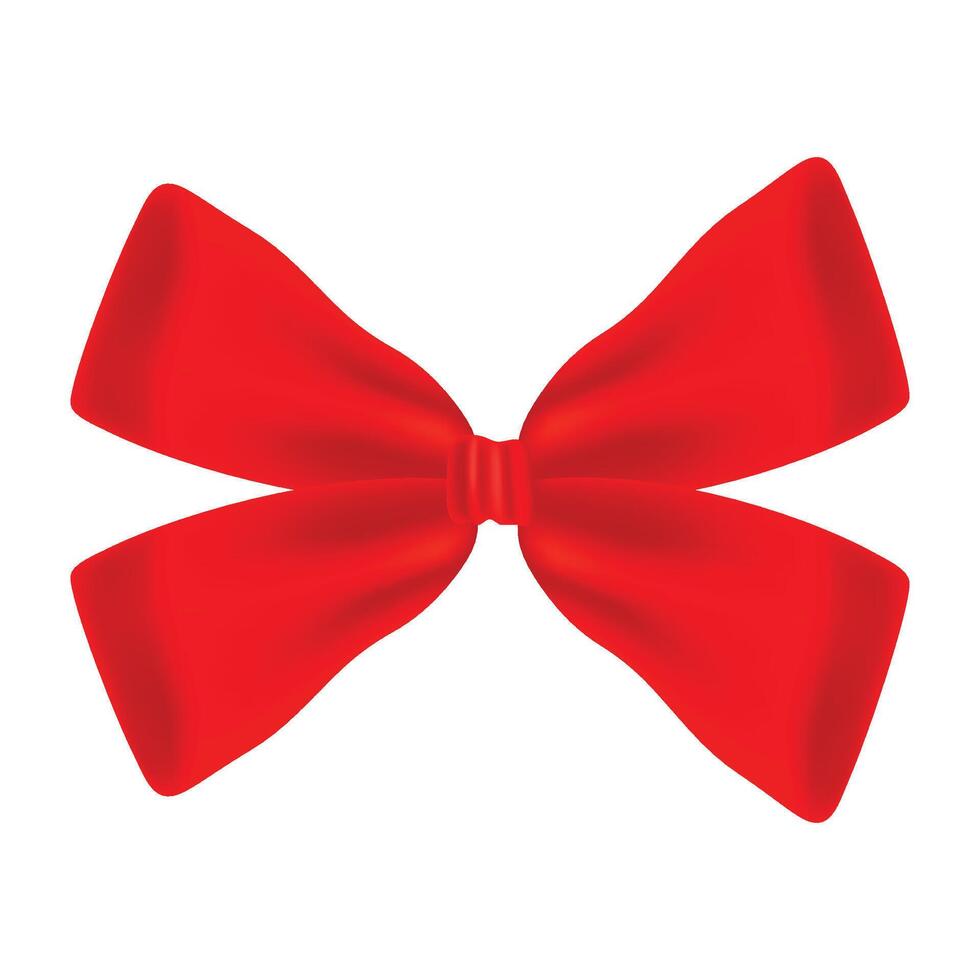 Ribbon bow clipart design isolated on a white background vector