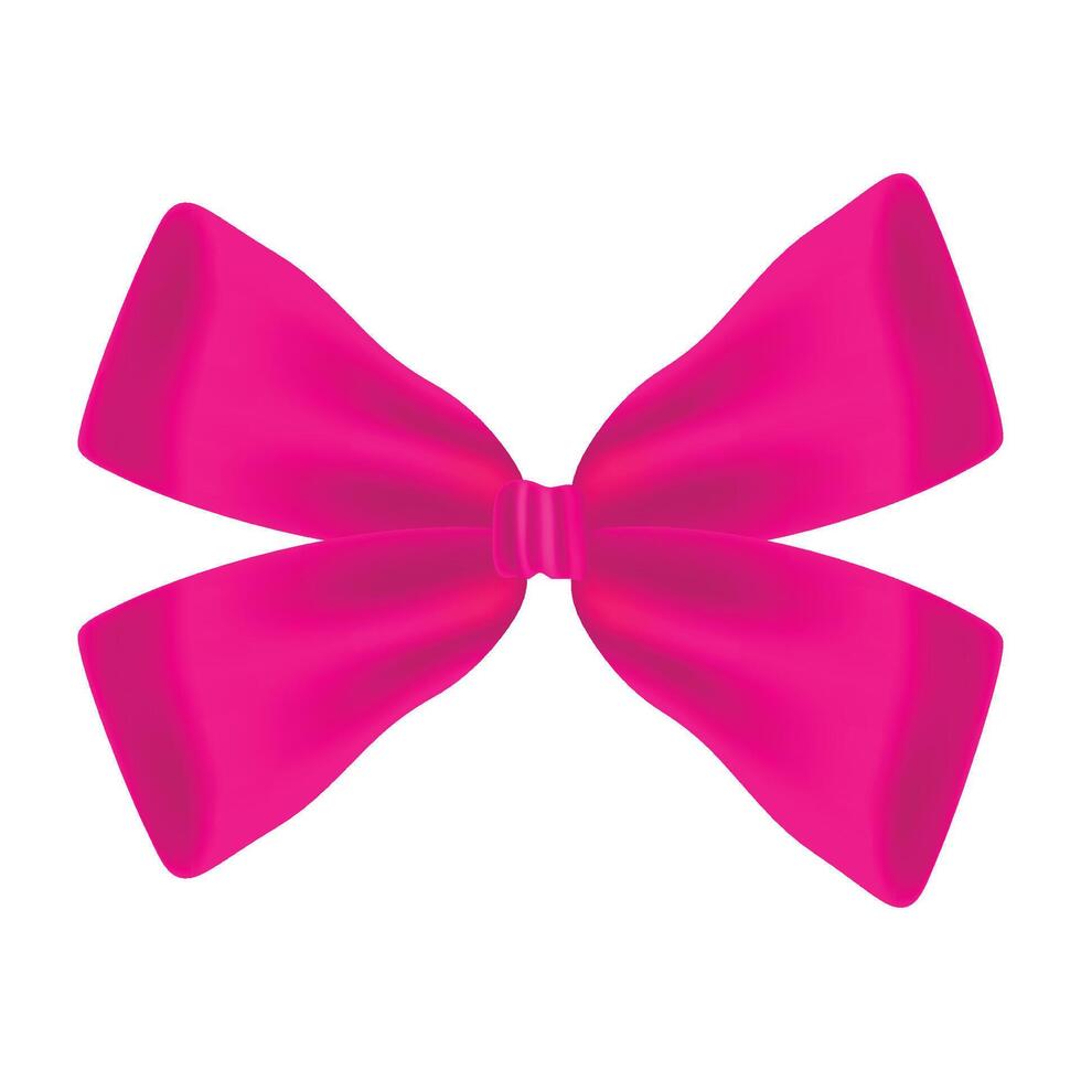 Ribbon bow clipart design isolated on a white vector