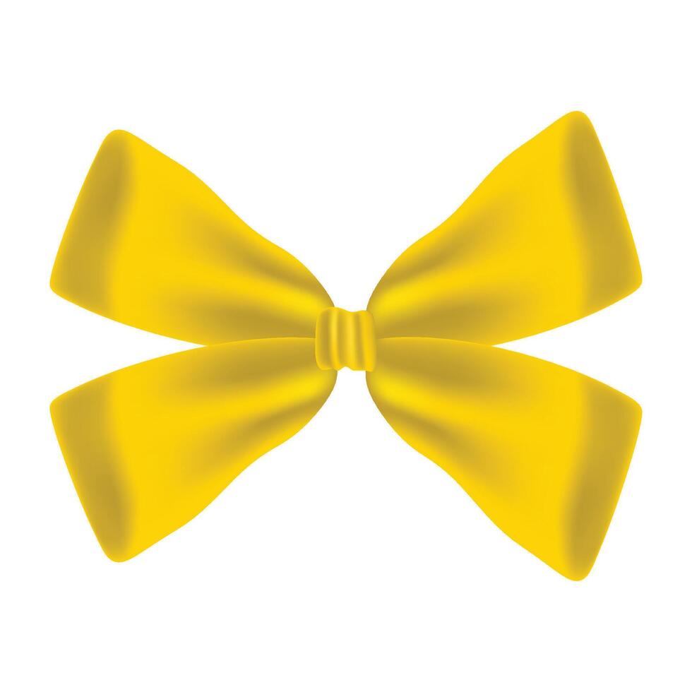 Ribbon bow clipart design illustration on white vector