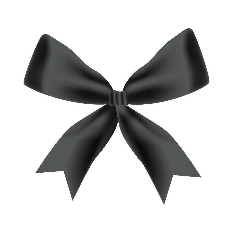 Ribbon bow clipart design illustration on a white vector
