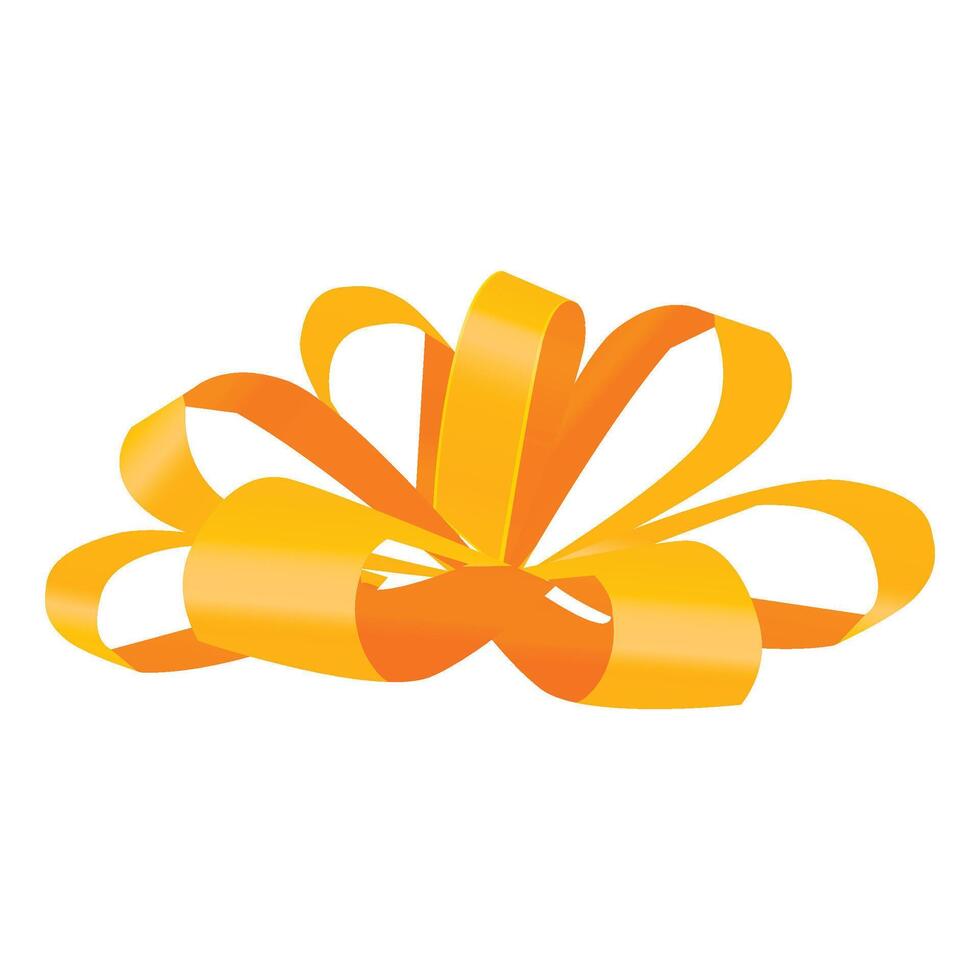Ribbon bow clipart design isolated on white background vector