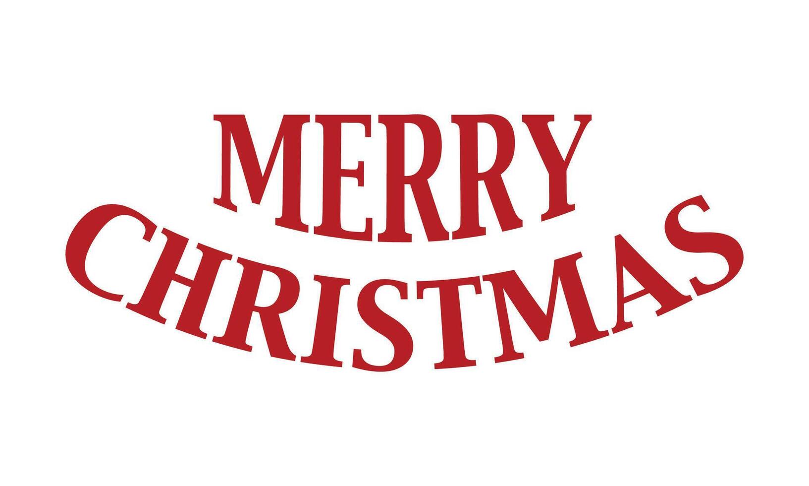 Merry Christmas Hand Lettering on a white background vector