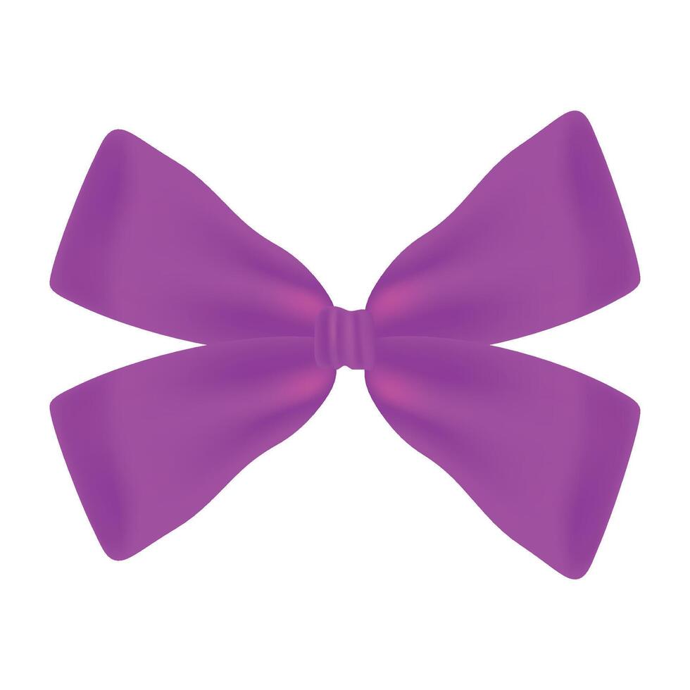 Ribbon bow clipart design isolated on the white vector
