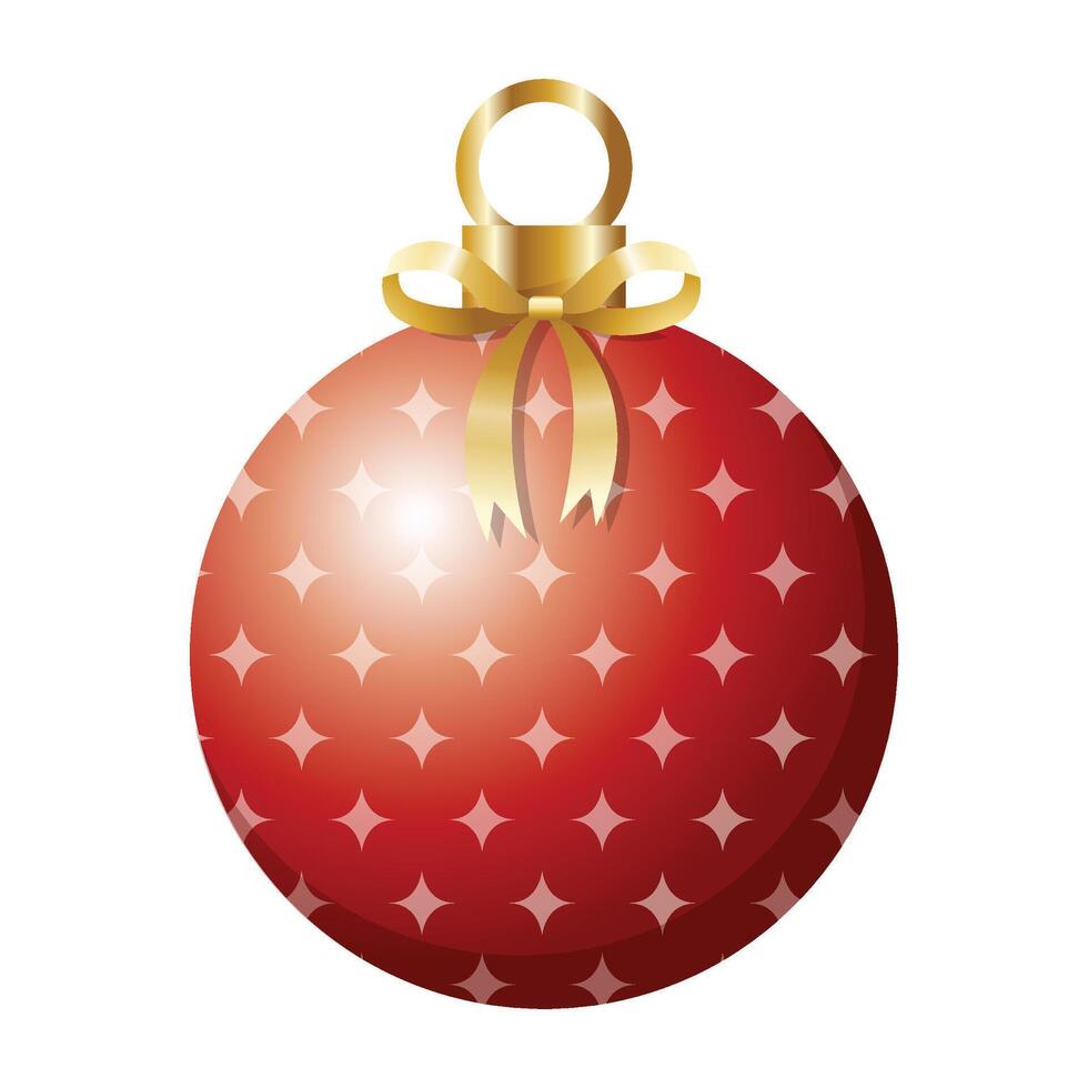 christmas balls isolated on a white background vector