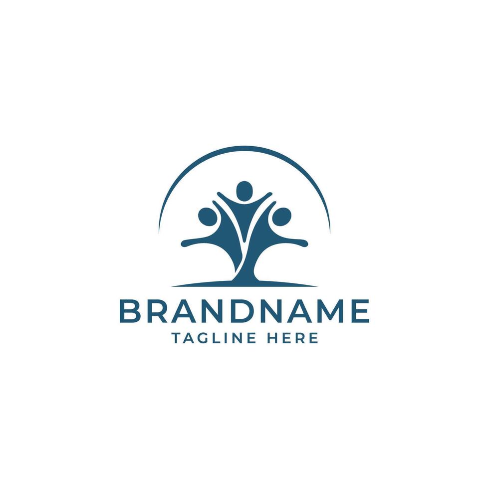 Logo Crowd Capacity design element vector