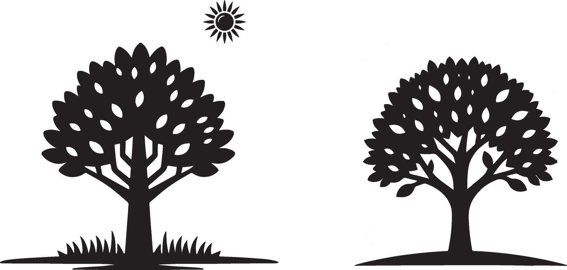 Create tree icon vector