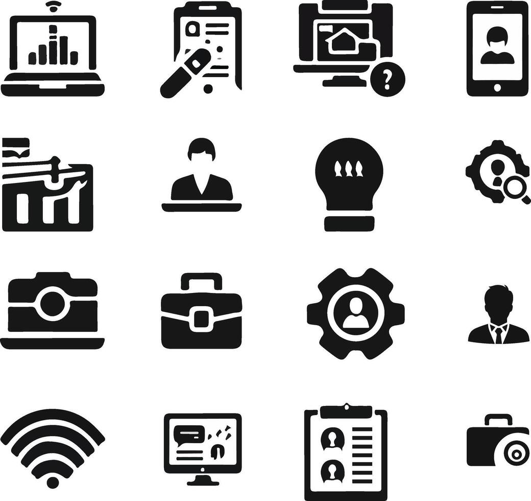 Create a icon set vector