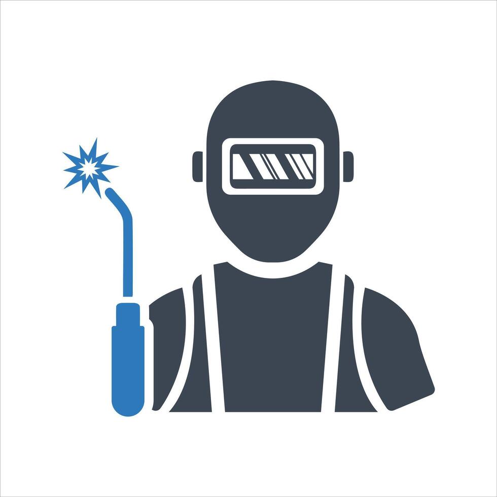 Welder icon. Welding icon vector