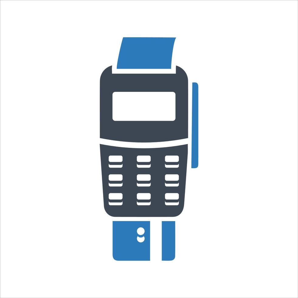 Credit card machine icon. POS terminal icon. Point of sale terminal. Payment Machine icon vector