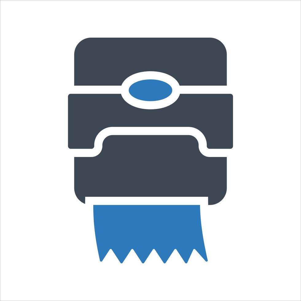 Paper towel dispenser icon vector