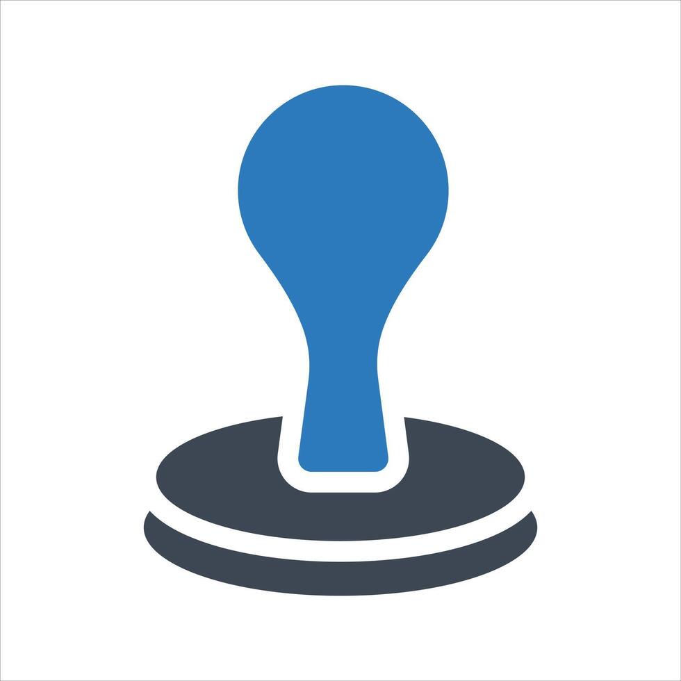 Stamp icon. and glyph vector