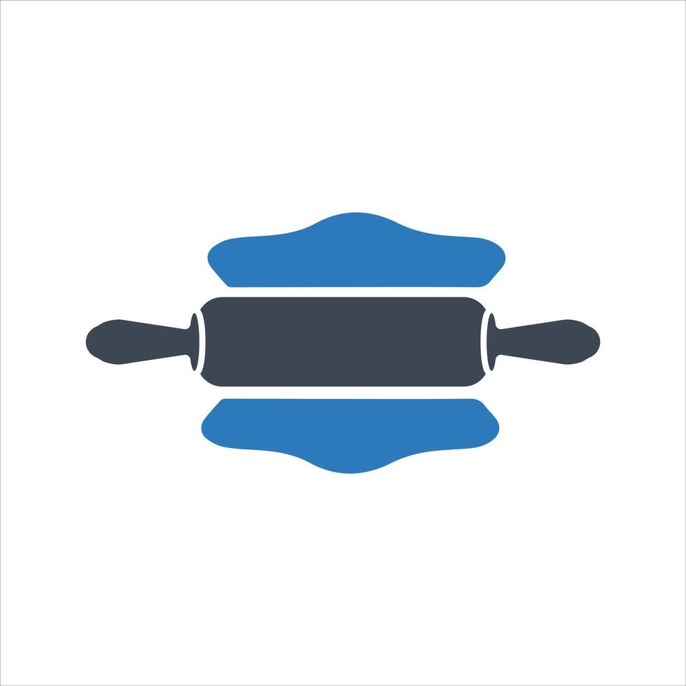 Rolling pin icon. Dough. Baking icon vector
