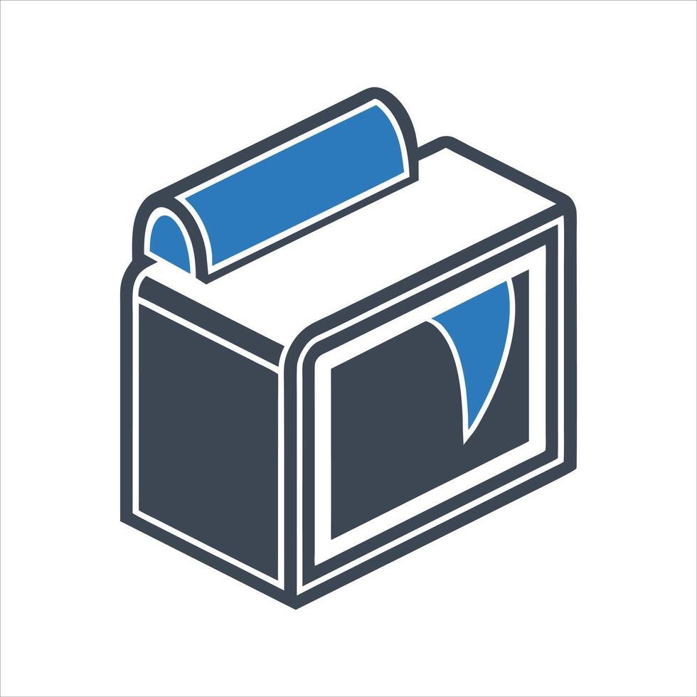 Paper towel dispenser icon vector