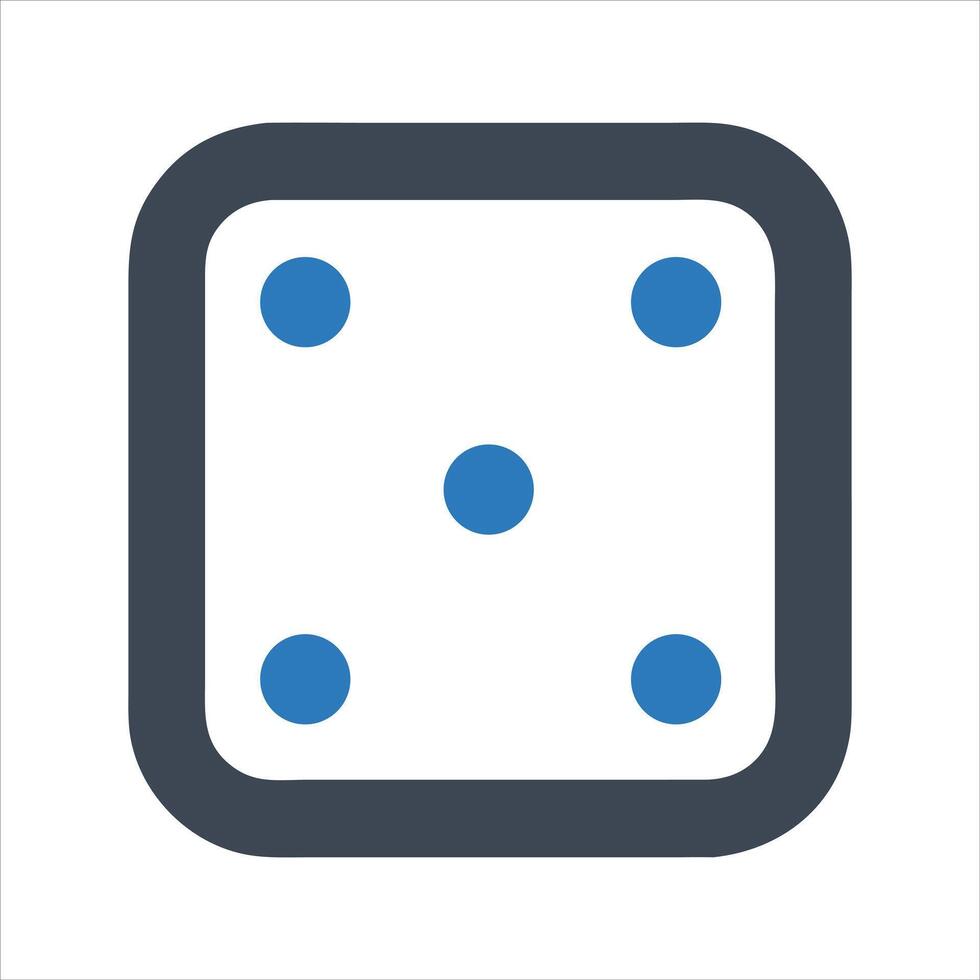 Dice icon. Playing game. Casino icon vector