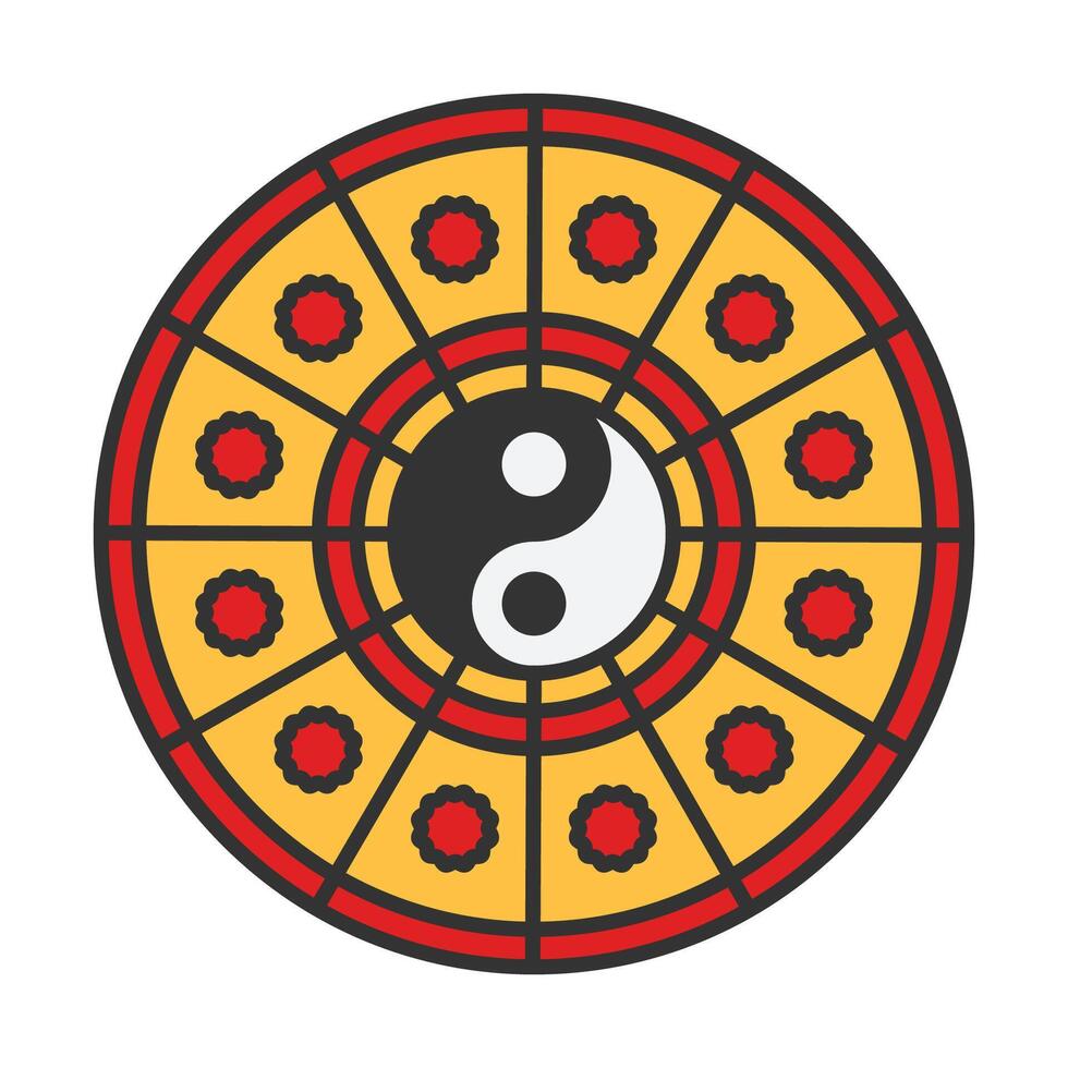 Tai Chi ying Yang Diagram vector