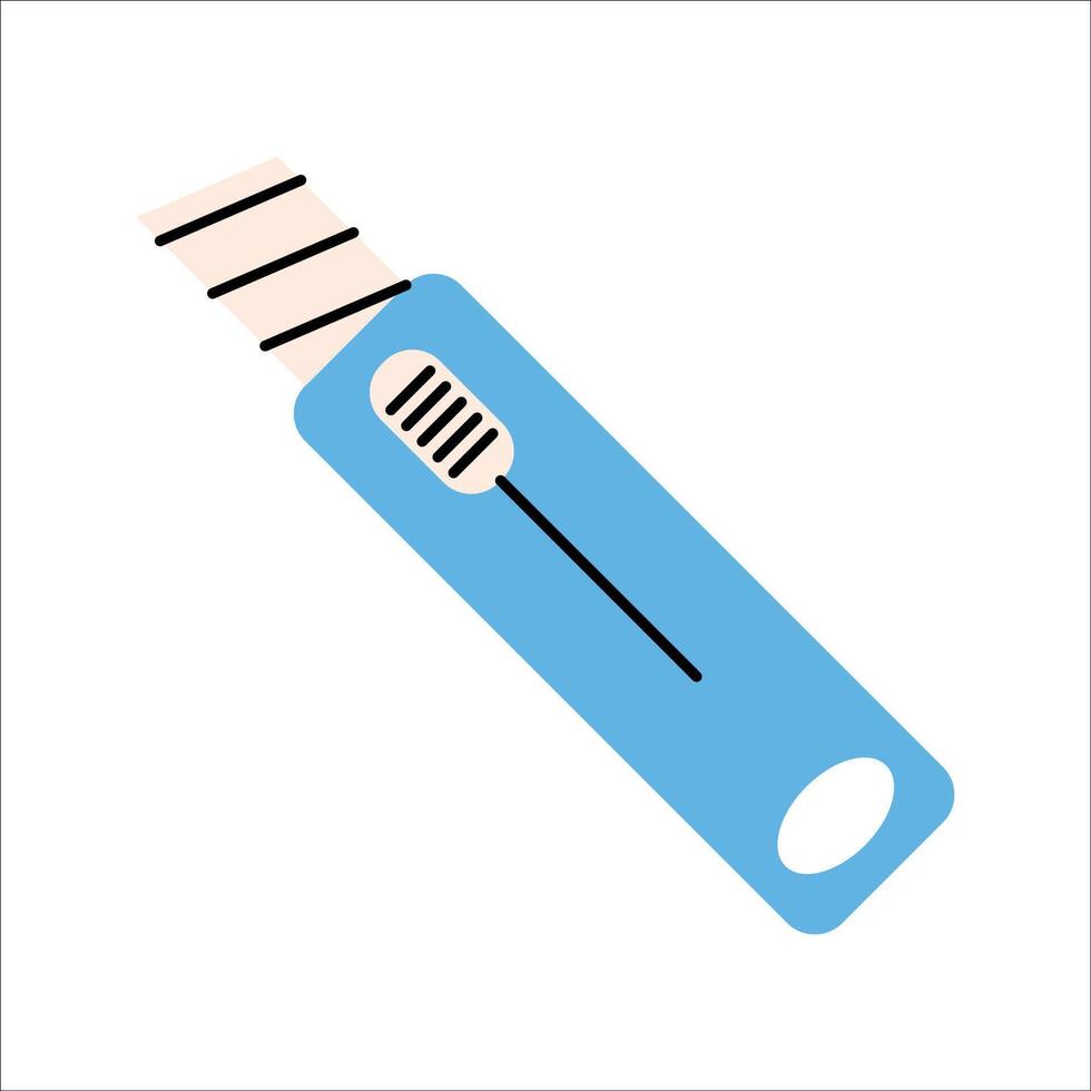 Cutter Icon Cartoon Flat Design Style Illustration vector