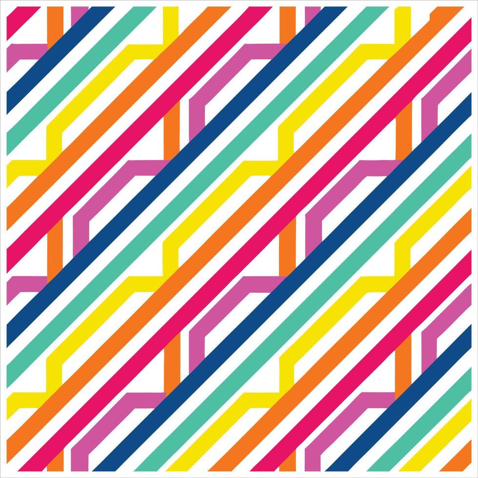 A colorful pattern with diagonal lines vector