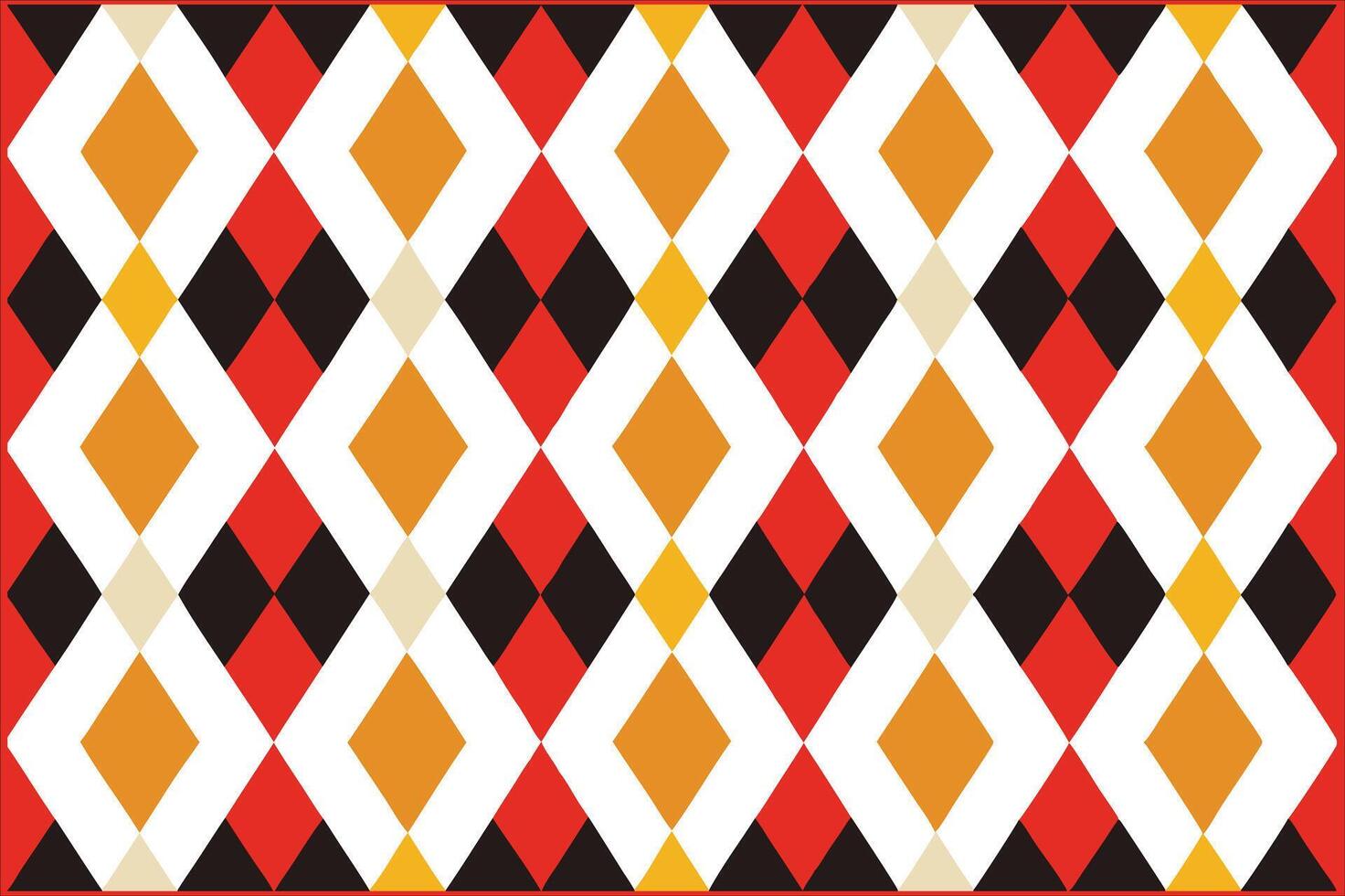 A red, yellow and black checkered pattern vector
