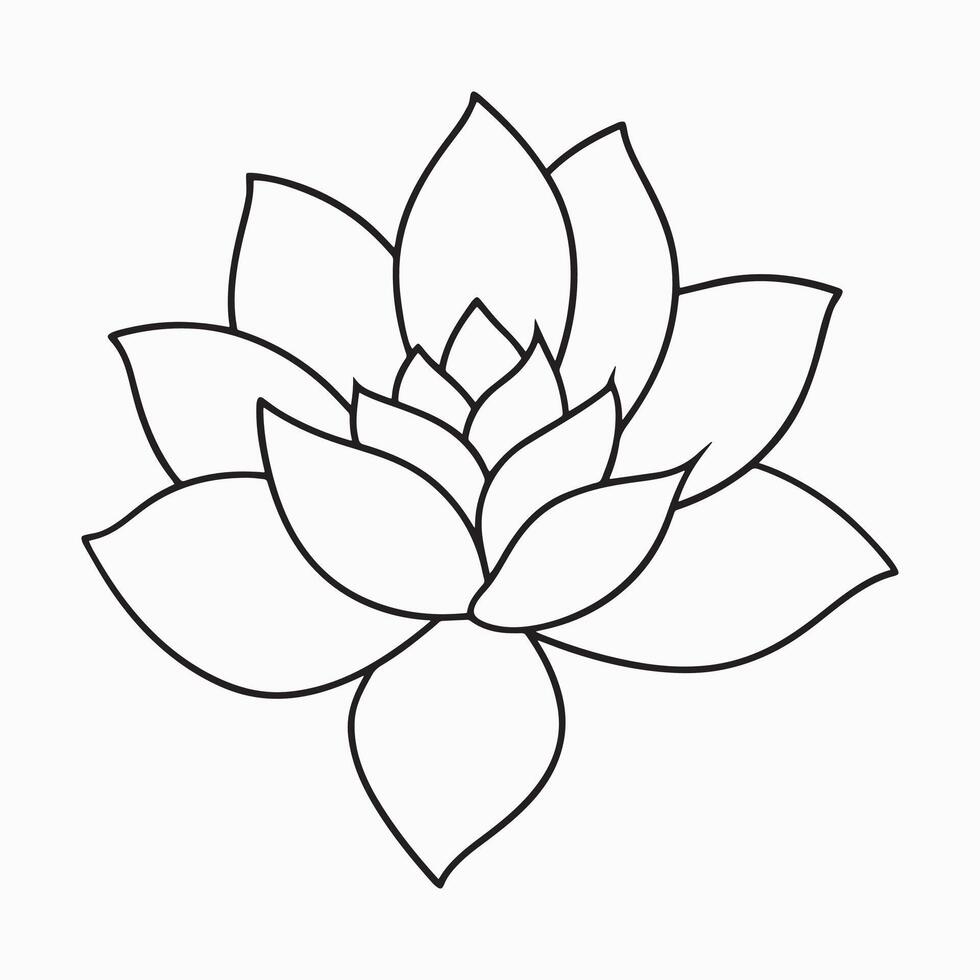 Peaceful Floral Scene Illustration vector
