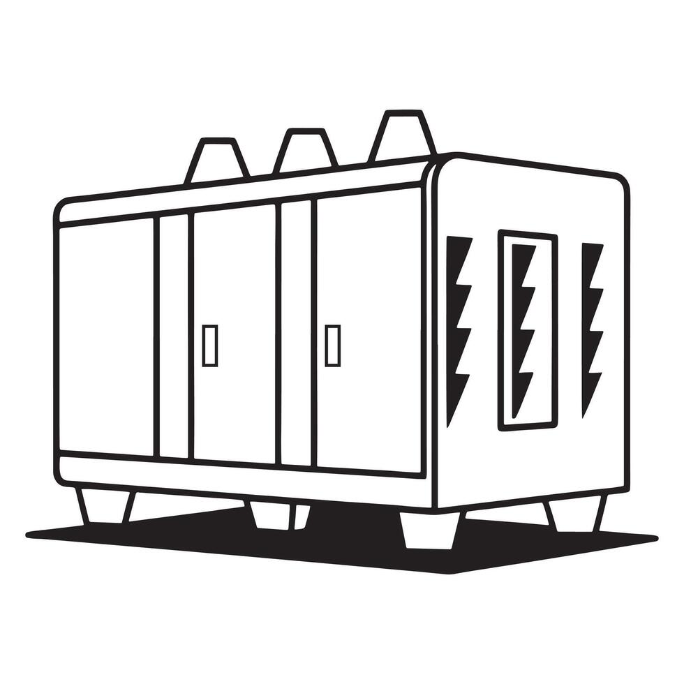 Minimalist Canopy Generator Art vector