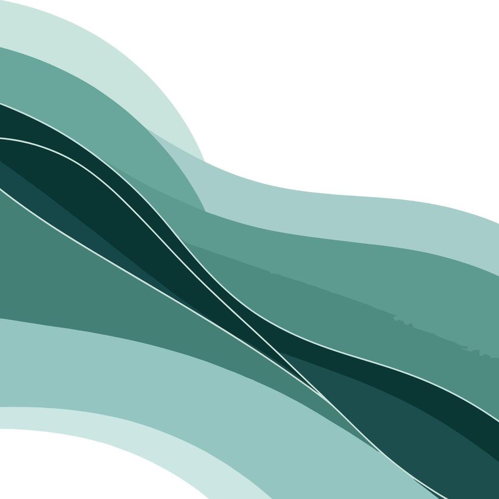 The Harmony of Green and Blue. vector